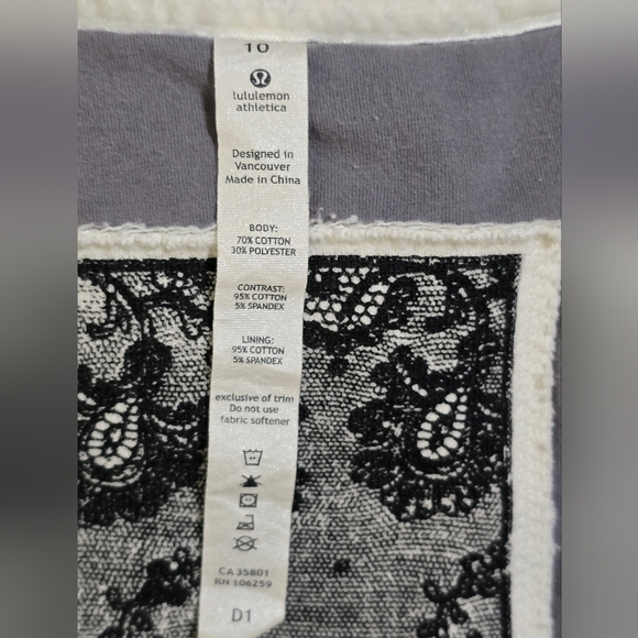 Lululemon Rare Limited Edition Gray & White Convertible Scuba Hoodie **FLAWED** - Picture 10 of 12